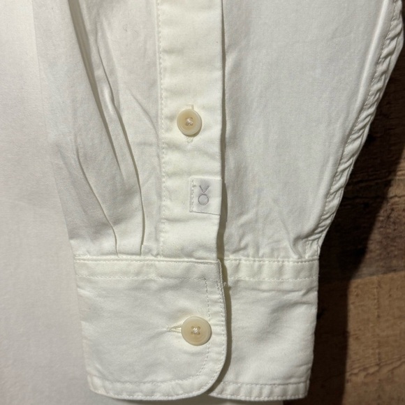 OUTERKNOWN White Maxi Shirt Dress size Small Lagenlook Minimalist - Picture 3 of 12